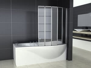 Badewannenfaltwand kaufen Badewannenfaltwand Glas - Glaswand für die Badewanne
