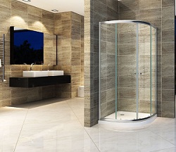 Duschkabine Juniso kaufen Duschabtrennung, Dusche kaufen, Viertekreisdusche, Duschwand Glas, Duschtrennwand, Spritzschutz