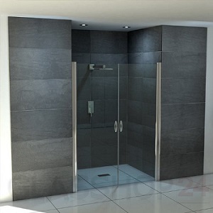 Duschtür 2teilig kaufen Duschabtrennung, Dusche kaufen, Duschtüren, Duschwand, Falttüren, Glastür, Spritzschutz