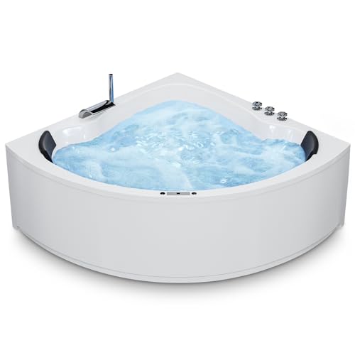 AQUADE Whirlpool Badewanne - Eckbadewanne 150x150 cm - Unikales Whirlpool-Erlebnis nach Ihren...