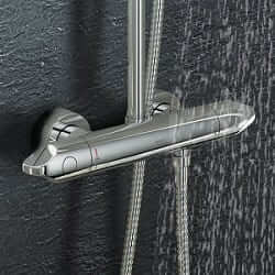 Aufputz Thermostat 3000 C Grohe Rainshower Veris 300 -- ovale Überkopfbrause - ovale Handbrause