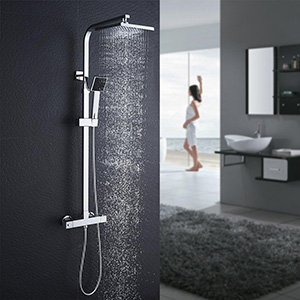 Regendusche - Duschsystem Auralum mit Thermostat