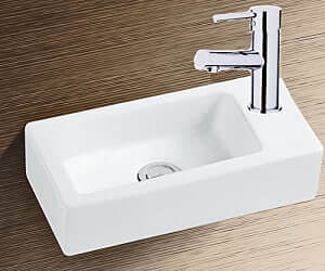 Handwaschbecken klein kaufen - Test - Keramik Waschbecken für Gäste WC - kleines Waschbecken