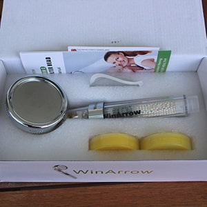Zen Aroma Duschkopf WinArrow mit Vitamin C Kapseln